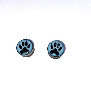 Wolf Paw Ear Gauge Plugs, 9/6" (14mm)